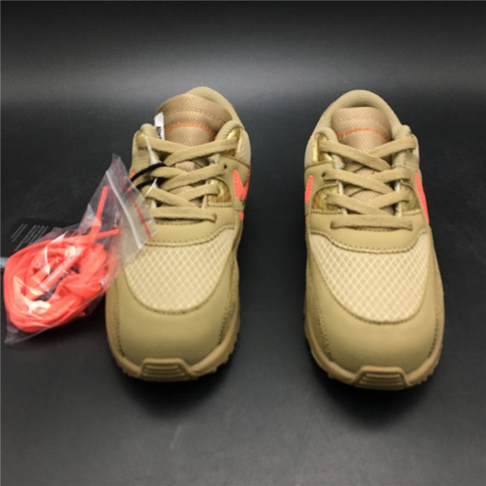 ow x nike air max 90 kids shoes bv0852-200
