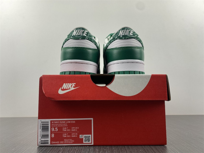 nike dunk low essential paisley pack green dh4401-102